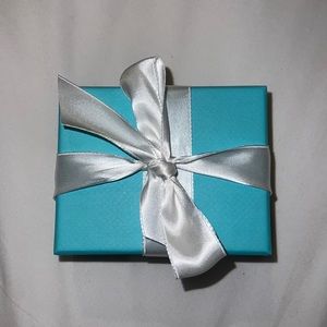 Tiffany & Co. Box with Ribbon and Jewelry Pouch